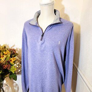 Lavender Ralph Lauren 1/4 Zip Sweatshirt